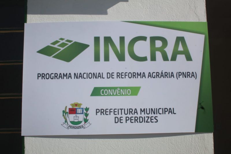 Foi oficializado nesta segunda-feira o Acordo de Cooperação Técnica entre o INCRA e o Município de Perdizes.